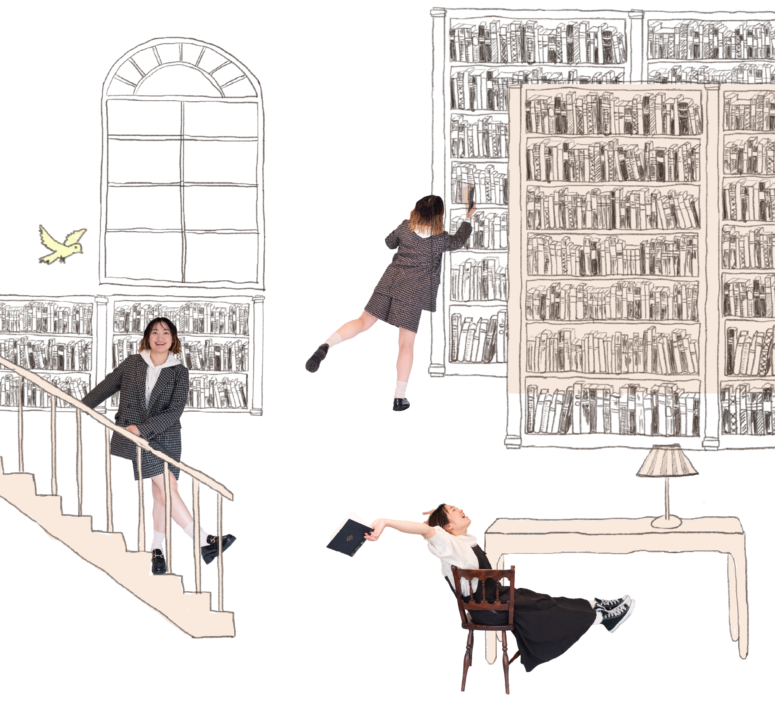 森田あや・図書館